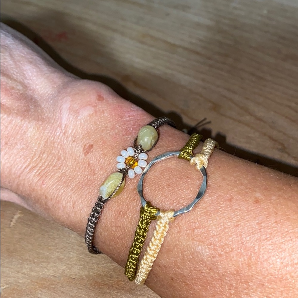 Macrame Bracelet Set - Picture 2 of 3